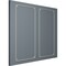 Ekena Millwork 24-in. W x 48-in. H Bradford Leaf Panel Moulding Kit Double Panel PMLKBR24X48B - alternate 5